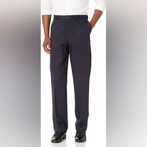 Savane Men’s‎ Pants Flat Front Black Size 42x30